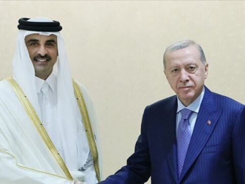 Erdoğan ve Katar Emiri Al Sani Arasında Telekonferans Görüşmesi